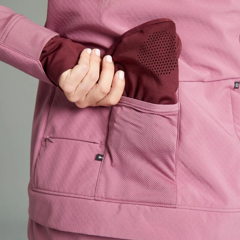 Rockrider VESTE VELO VTT HIVER FEMME ROSE 10 Rockrider VESTE VELO VTT HIVER FEMME ROSE – Image 10