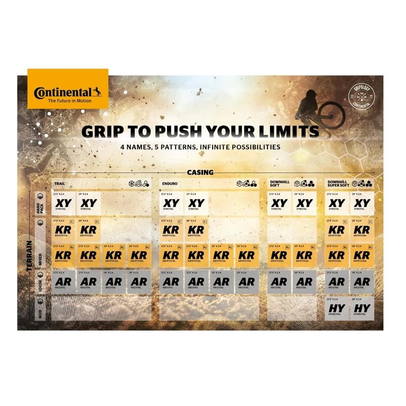 Continental Xynotal Downhill TL-Ready E-25 Falt Supersoft Noir / Noir Skin - 60-622 4 Continental Xynotal Downhill TL-Ready E-25 Falt Supersoft Noir / Noir Skin - 60-622 – Image 4
