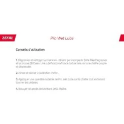 ZEFAL Pro Wet Lube - Lubrifiant Chaîne Vélo Biodégradable -Cycle Libre Magasin zefal pro wet lube lubrifiant chaine velo biodegradable 3